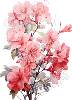 水彩花卉插画可商用素材