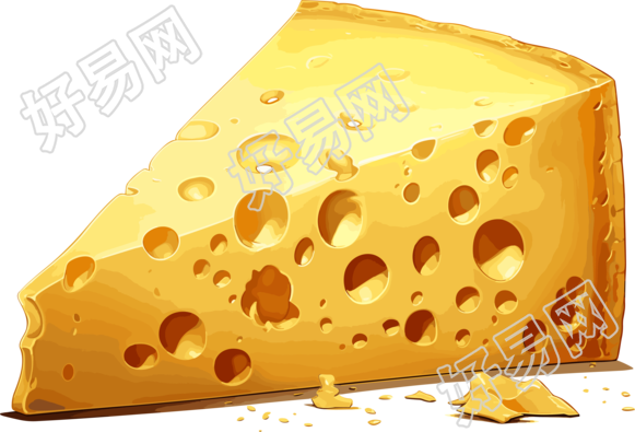 创意设计元素乳酪插画