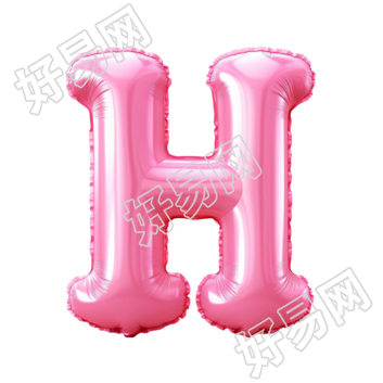 粉色创意字母气球素材