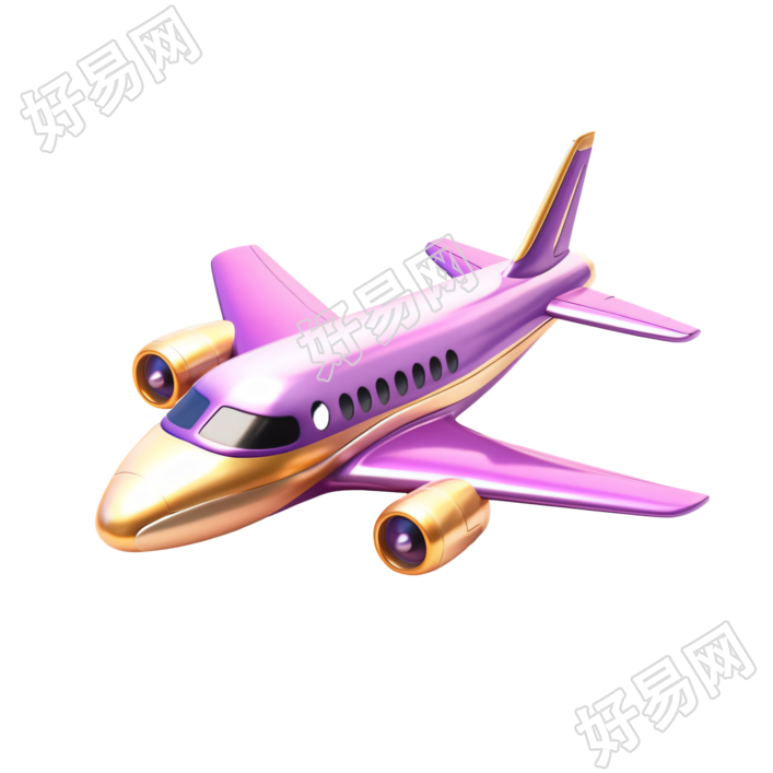 细节丰富的玩具飞机3D素材