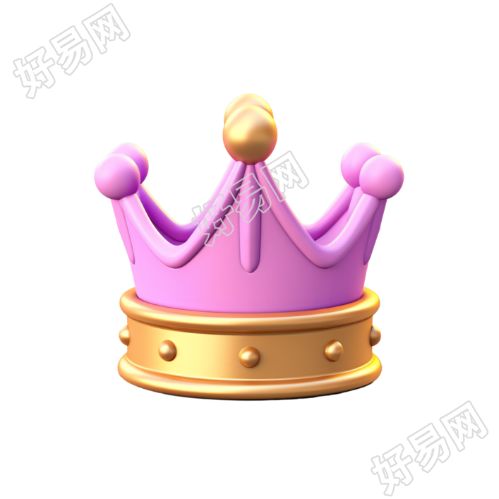 3D皇冠创意设计元素