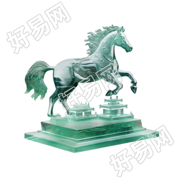 复杂雕刻的马高清图形素材