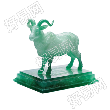 透明背景高清绵羊三维雕刻素材