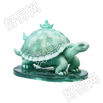 乌龟PNG三维雕刻图形素材