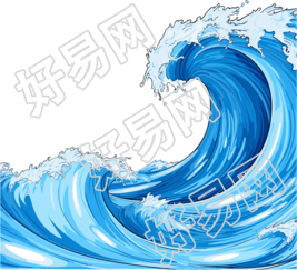 可商用海浪插画图形素材