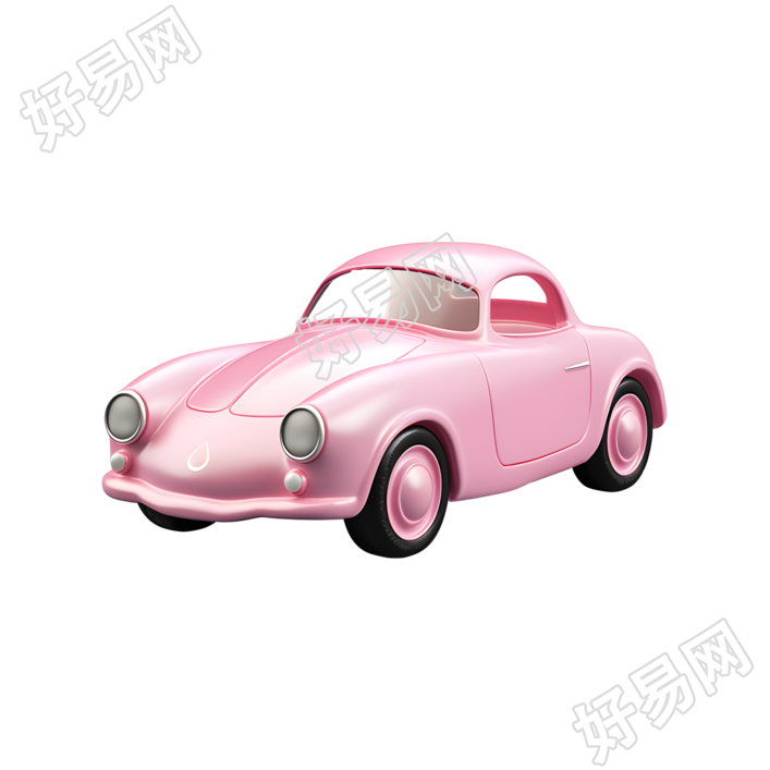 高清玩具小汽车3D图标素材