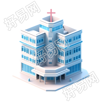 医疗图标设计医院插画