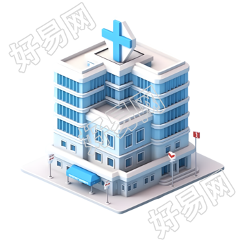 医院模型PNG图形素材