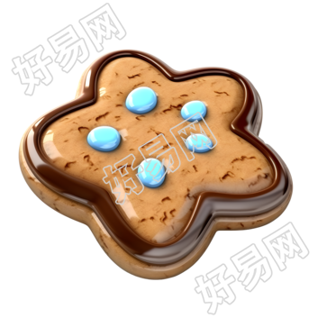 3D卡通糖果创意插画