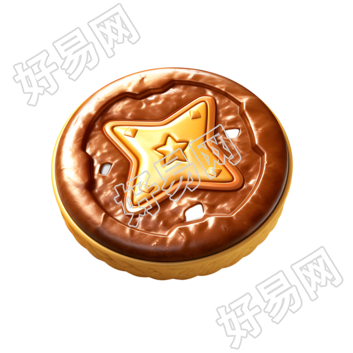 透明背景3D卡通蛋糕图标素材