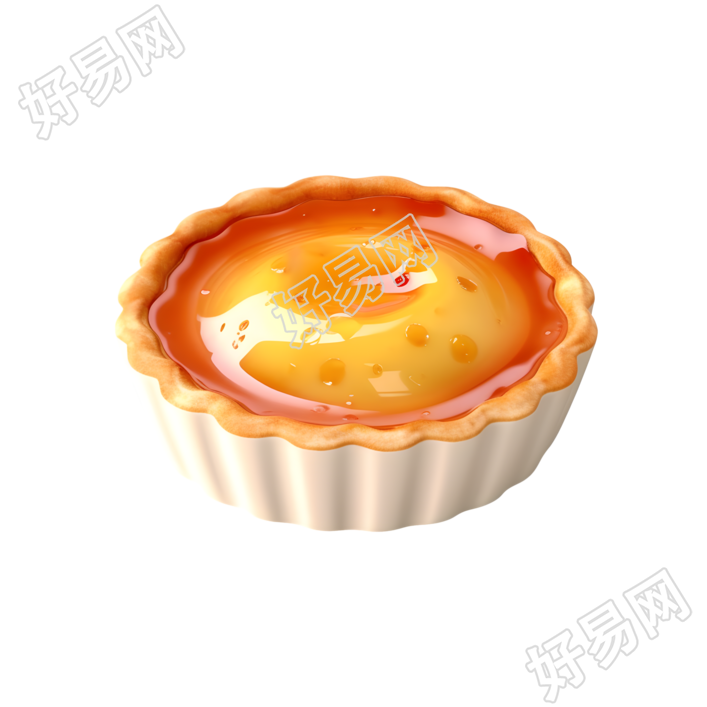 高清3D甜品美味蛋挞素材