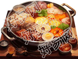 秋季营养火锅透明背景素材