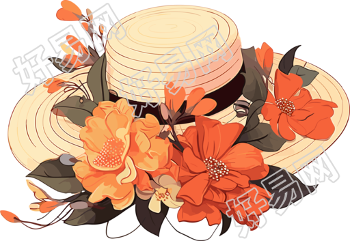 淡红浅米色帽子插图