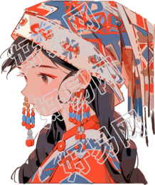 传统民族珠宝头饰当代中国艺术风格素材