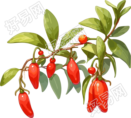 红色枸杞高清创意设计素材