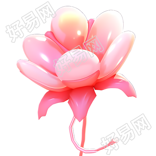 3D玫瑰花浪漫花卉PNG素材