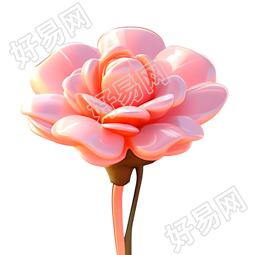 高清透明背景3D玫瑰素材