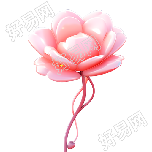 透明背景高清膨胀气球玫瑰花PNG素材
