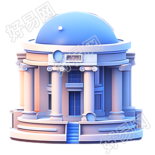 3D立体银行建筑商用素材
