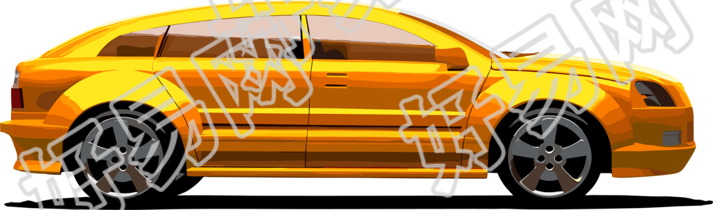 黄色宝车高清PNG图形素材