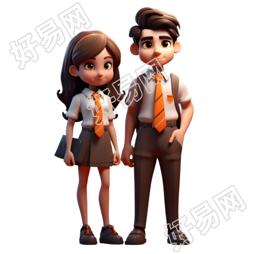 高级感校园服装素材PNG