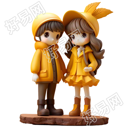 迷人动漫风情侣插画设计素材