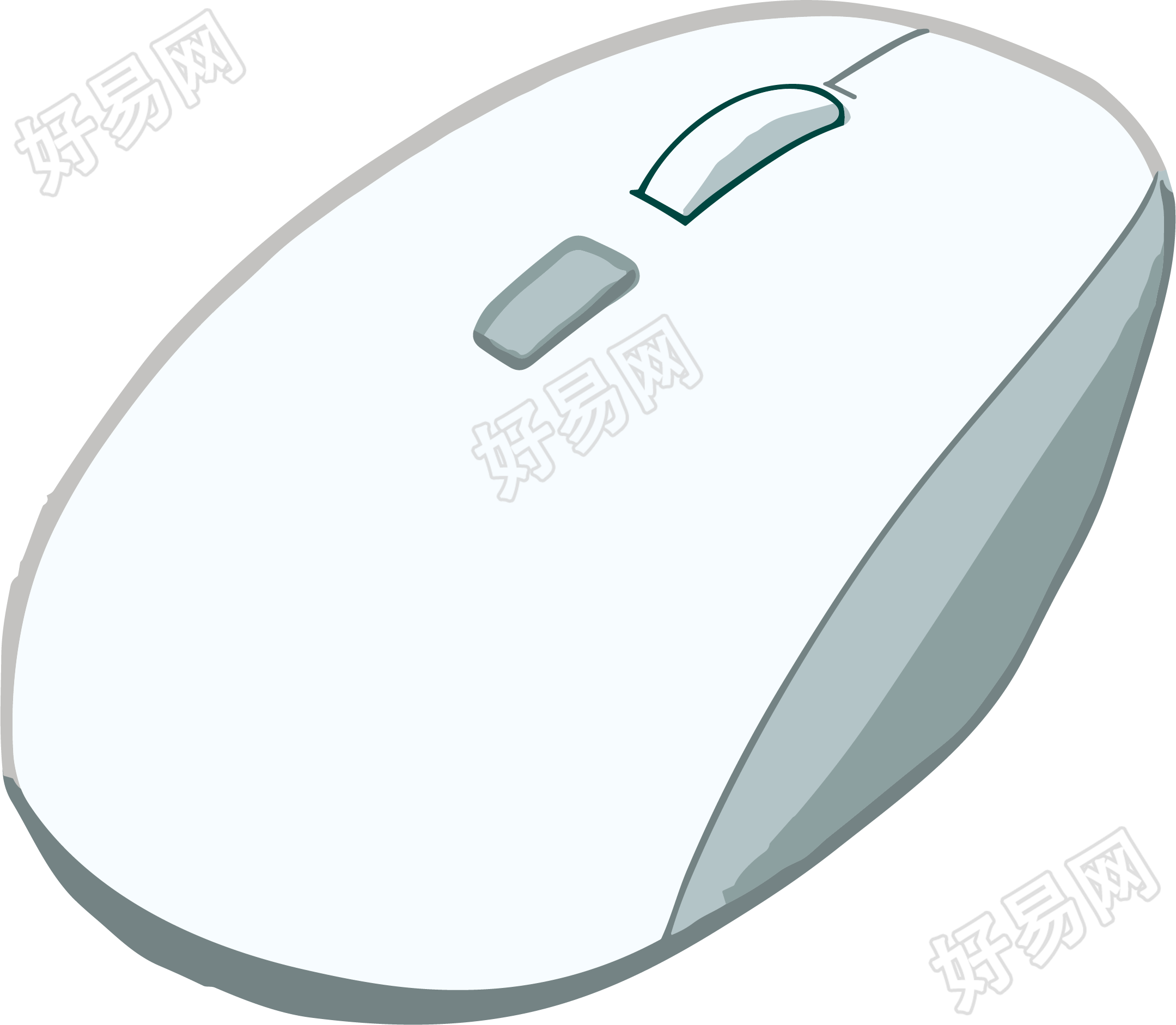 计算机鼠标透明背景插画元素