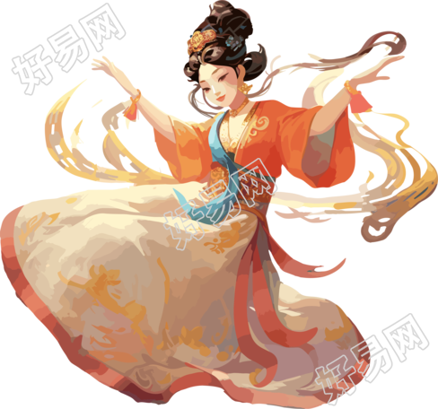 古典风艺术中的迪士尼动画中国戏曲插画