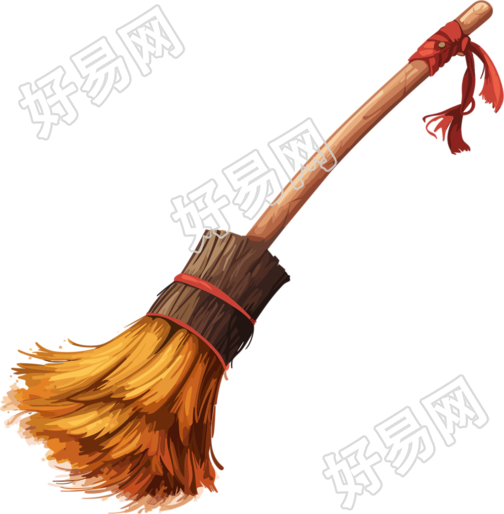 可商用高清扫把PNG透明背景图形素材