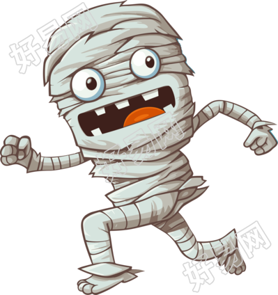 插画设卡通木乃伊宝贝PNG图形素材
