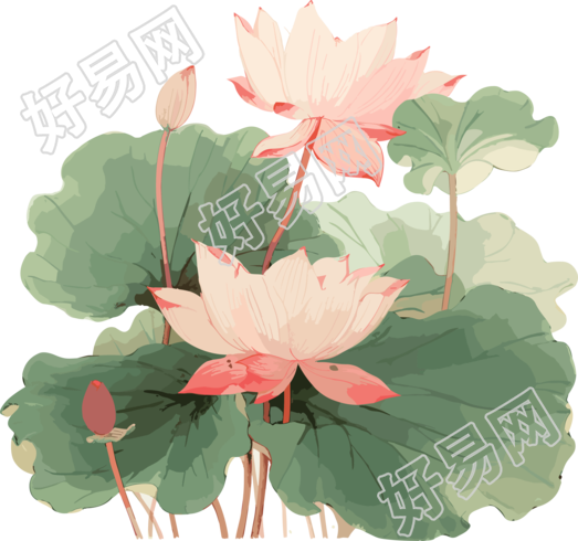 音天莲花画插图