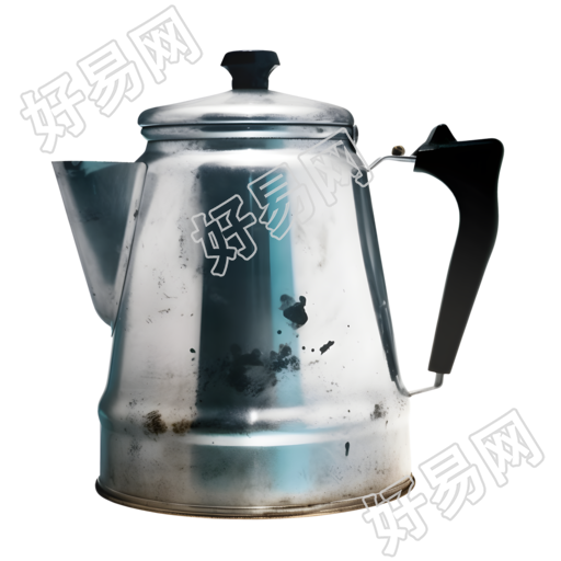 银色咖啡壶图形素材