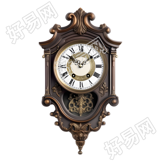 高清图形创意设计商业华丽挂钟素材