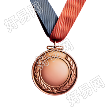 透明背景的奖牌商业素材