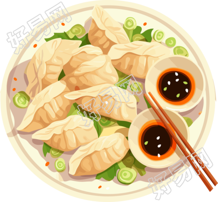 美味的中国饺子可商用素材