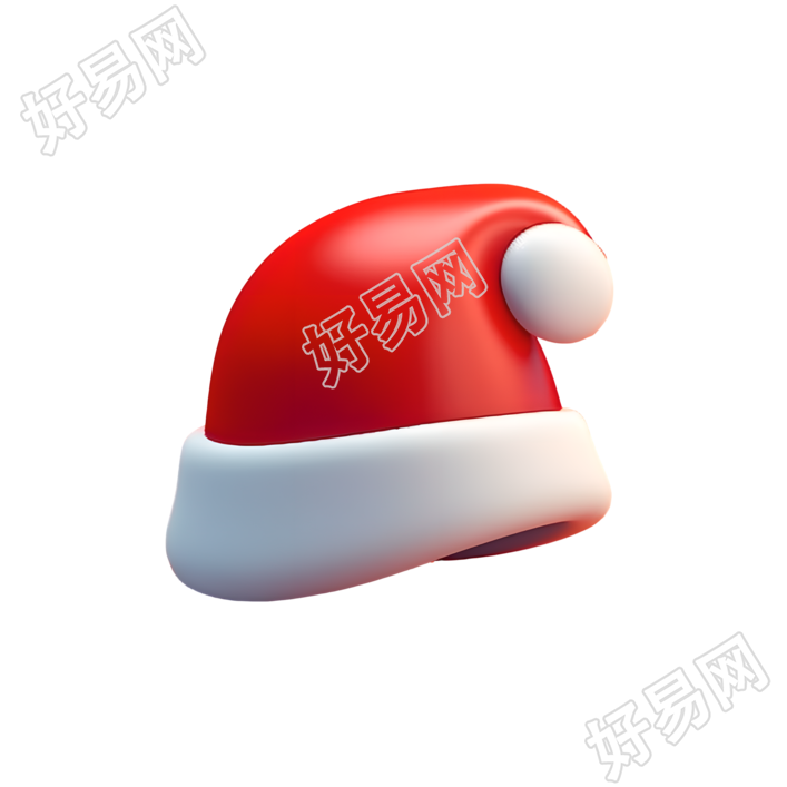 红色可爱圣诞帽插图