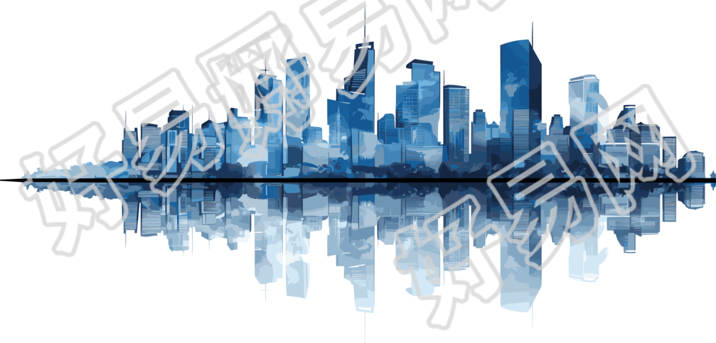 城市天际线PNG图创意设计元素