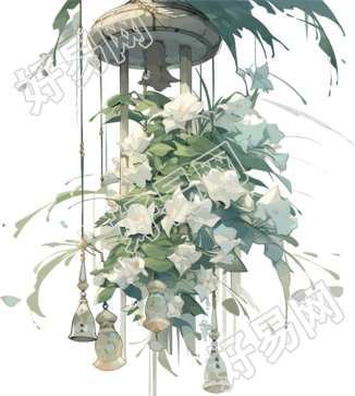 风铃花朵高清的图形素材