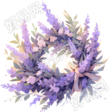 优雅多彩的水彩画素材
