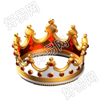 3D金冠逼真风格