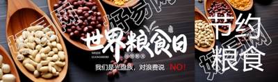 红小豆实景世界粮食日光盘行动公众号封面图