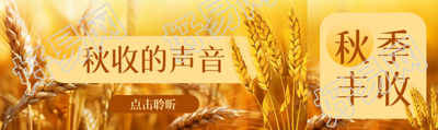 秋收的声音点击聆听简约公众号封面图