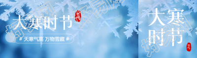 大寒时节万物雪藏公众号封面图