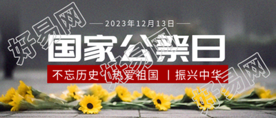 国家公祭日活动宣传微信公众号首图