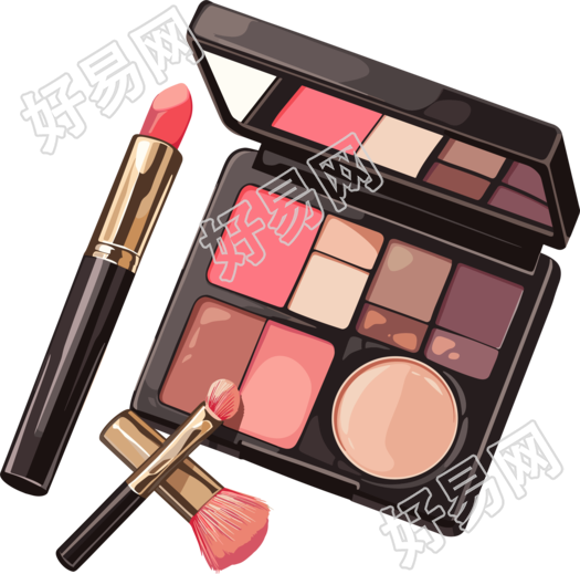 口红贴纸商用手账素材