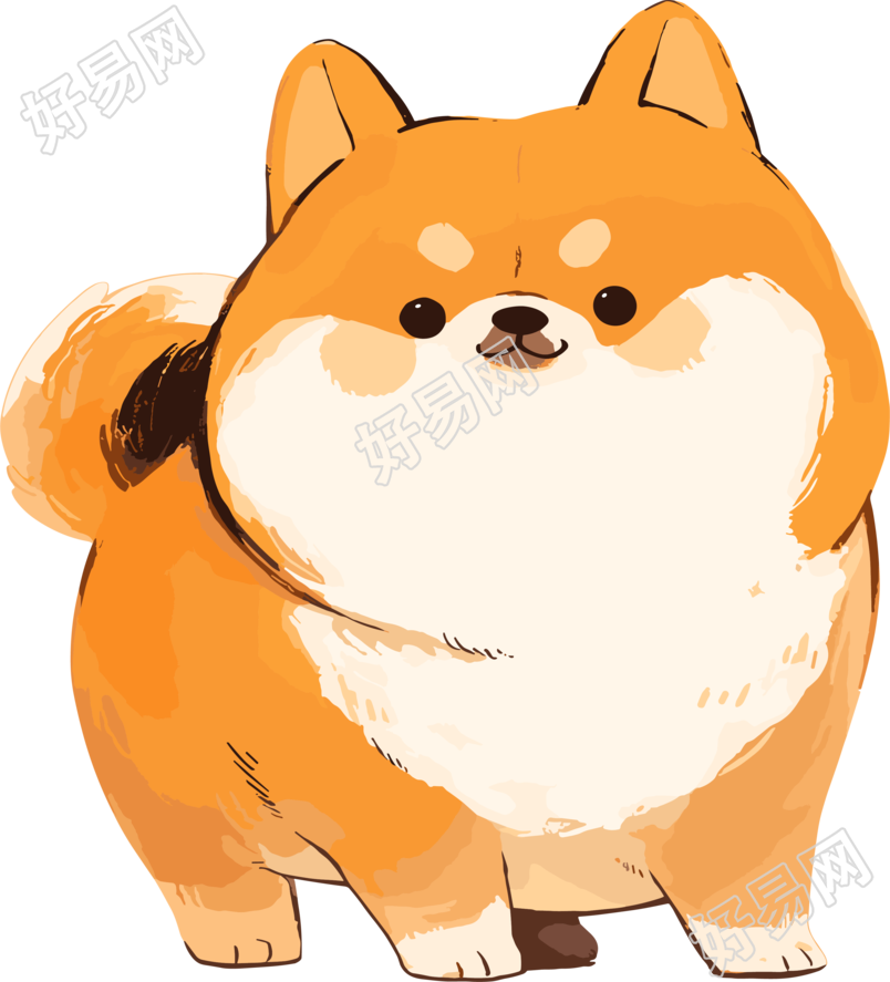 柴犬手账元素