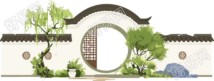 国风建筑PNG图形素材