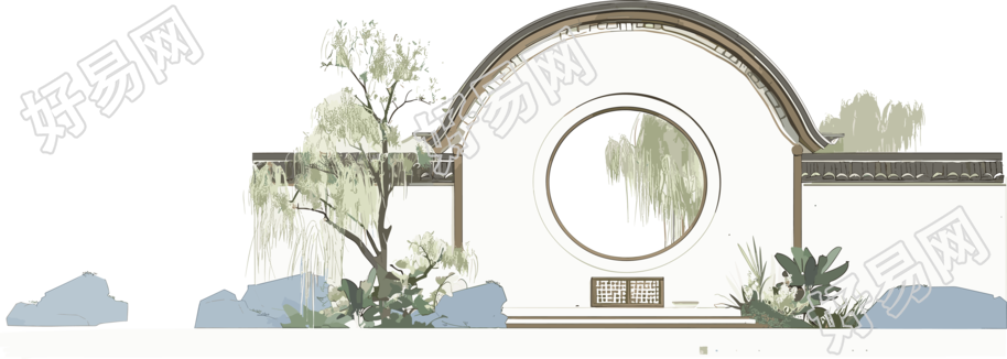 国风建筑创意设计元素