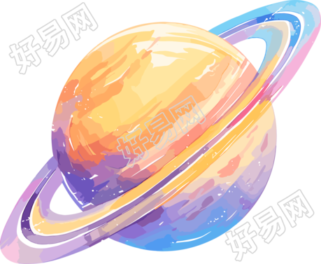 外太空美丽星环素材