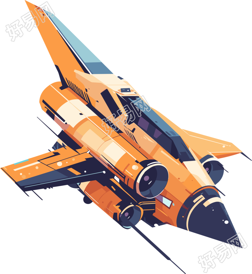 航空飞船插画设计元素